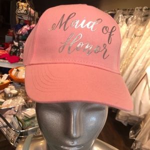 NEW MAID OF HONOR CORAL/PEACHY HAT